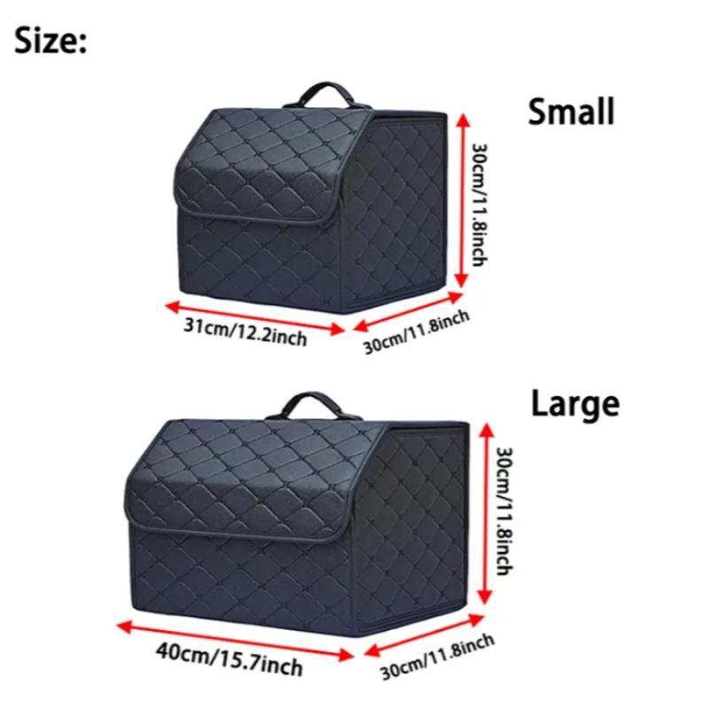 Car Trunk Storage Box, Large Capacity Auto Multiuse Tools Organizer Box, Foldable Car Storage Box for Emergency, Car Interior Accessories, Car Organization Supplies