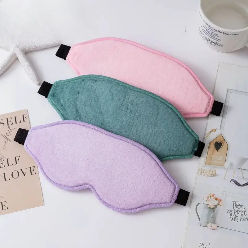 Plush 3D Contoured Sleep Eye Mask for Adults, Zero‑Pressure Total Light‑Blocking Sleeping Eyemask, Soft Padded Eye Cover with Adjustable Strap, Comfortable Night Sleep Aid, Portable Luggage Bag Accessory for Travel, Nap, Hotel Rest, Home Bedroom Daily Sle