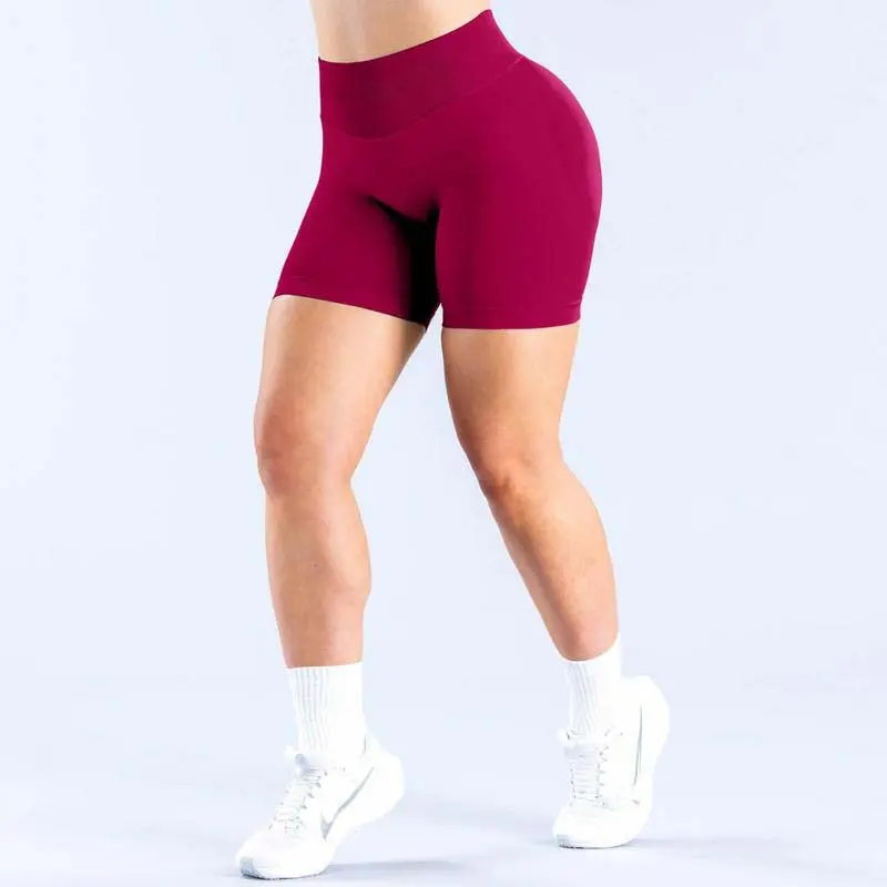 Df Impact Athleisure Gym Shorts - 4.5" Stretch Nylon, Subtle Glute Contour, Low Ribbed Band, Side Seam Lightweight Workout Shorts