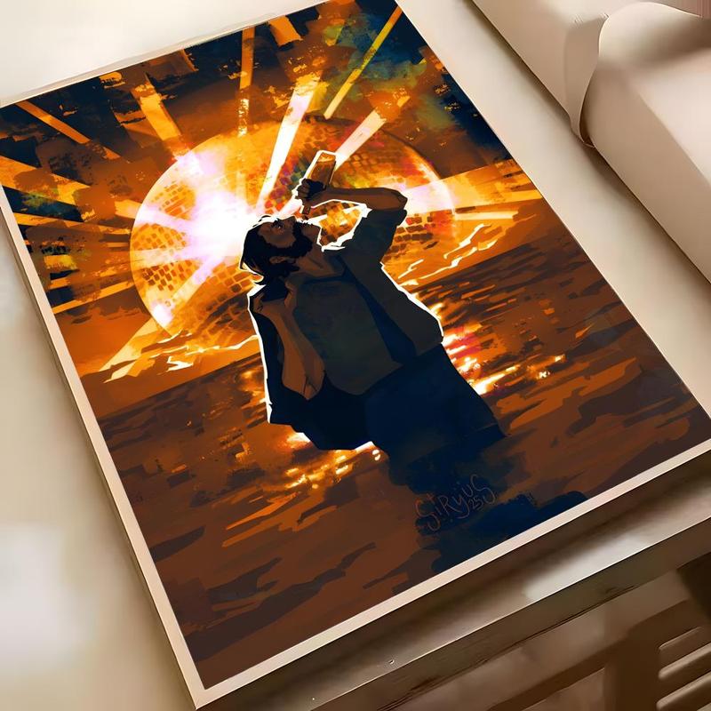 Ad Astra D-Disco Elysium Poster HD Waterproof Self-Adhesive Art Vibrant Wall Print for Living Room Bedroom Bar Parlor Home Decor Gift Fade-Resistant Easy-Apply Durable Dly Artwork