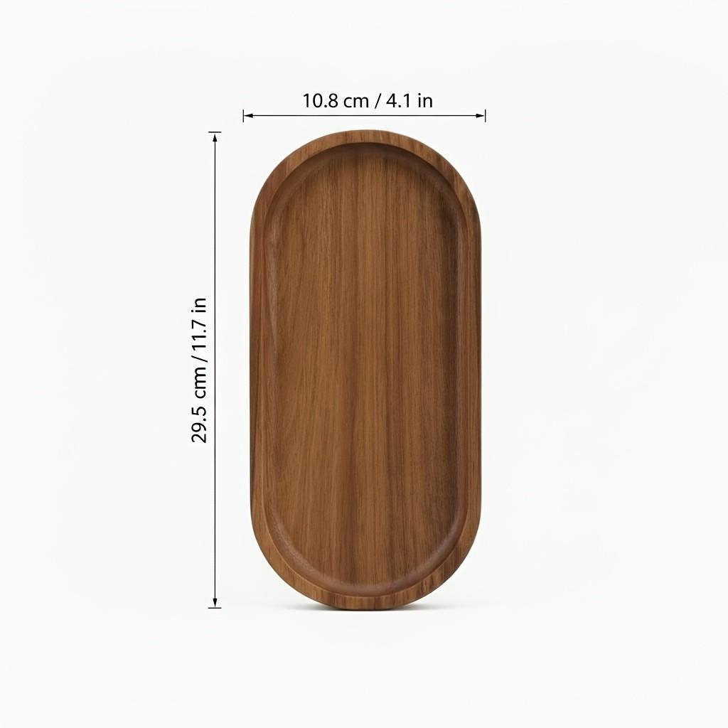 Set of 5 Teak Wood Trays (11.5 X 4 Inches), Cold Platter, Food Tray, Bread Basket, Oval Tray, Ideal for Parties, Afternoon Tea, Bar, Cafe, Restaurant
