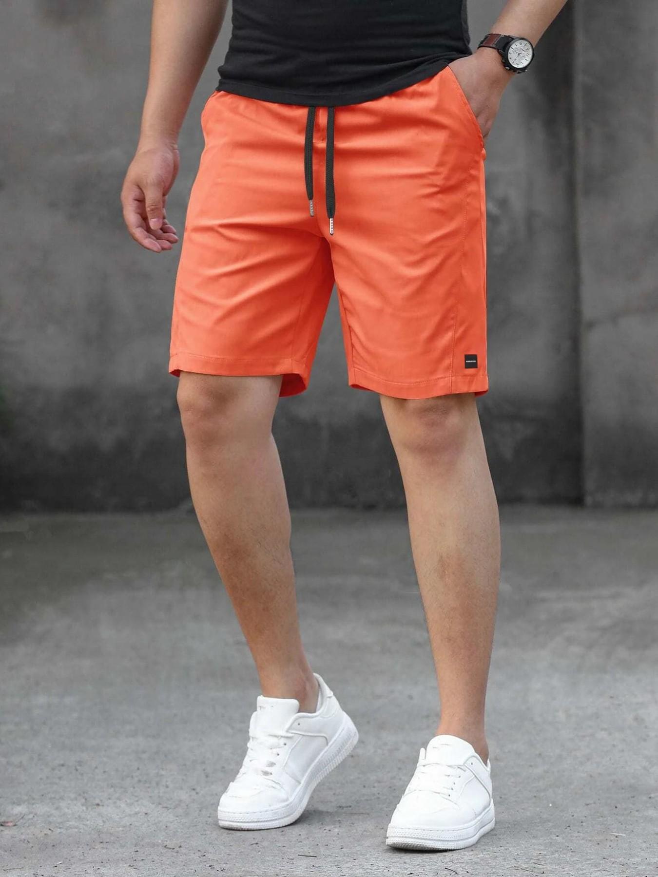 Men's Casual Shorts with Tie Waist, Summer Beach Shorts, Lightweight Quick-Dry Sports Leisure Shorts, Comfortable and Stylish