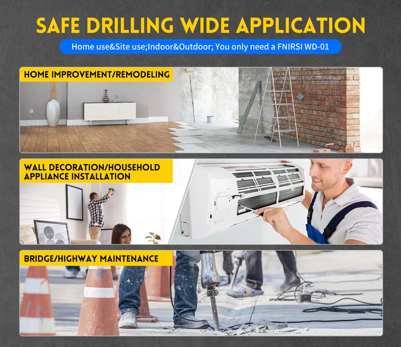 FNIRSI WD-01 Metal Detector Wall Scanner with Newly Designed Positioning Hole for AC Live Cable Wires Metal Wood Stud Find