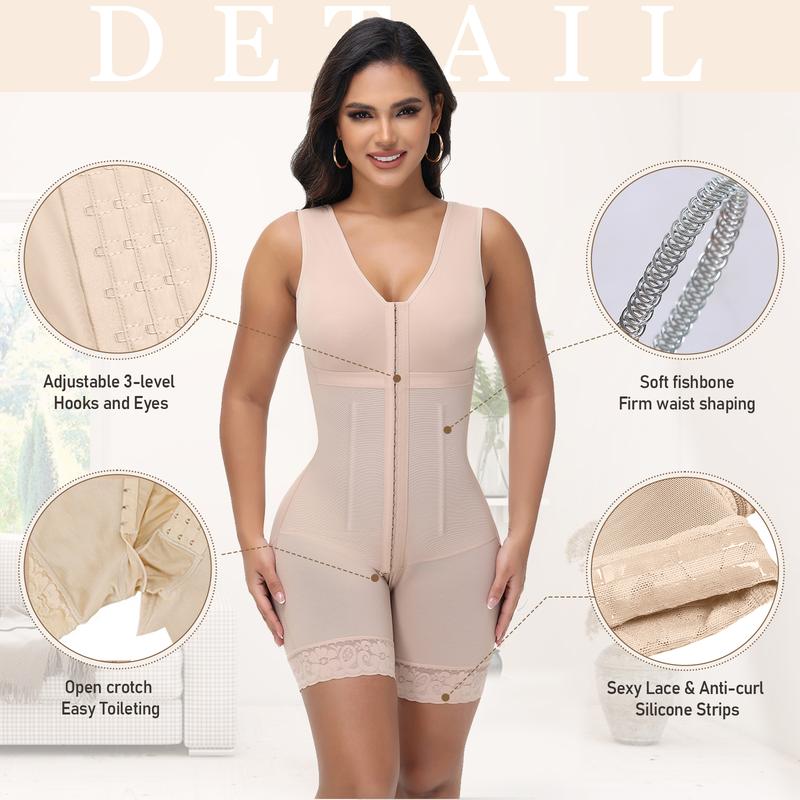 SHAPSHE Shapewear for Women Tummy Control Fajas Colombianas Compression Garment Butt Lifter Body Shaper Bodysuit