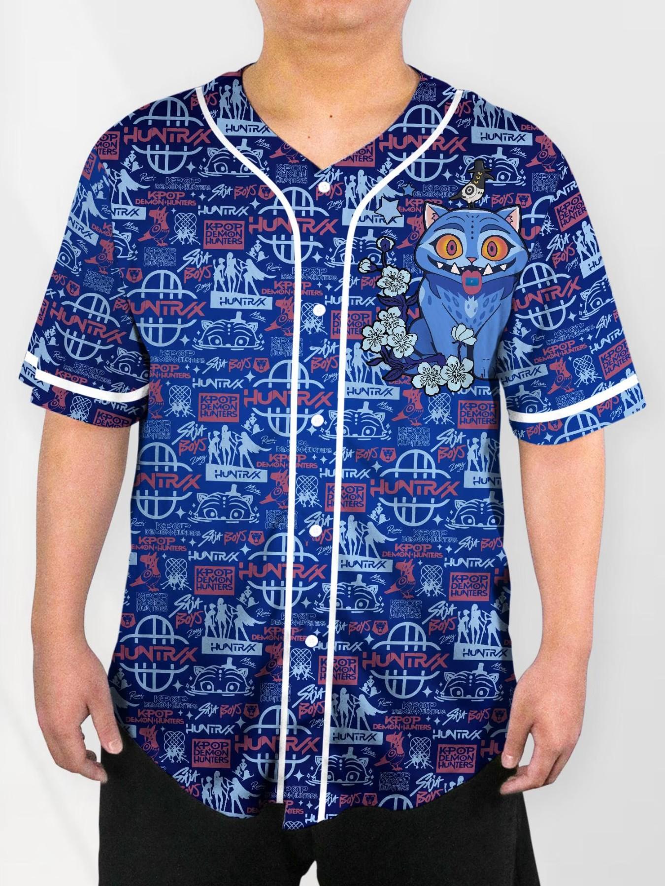 Men's Tiger Baseball Shirt, Sporty Long Sleeve Anime Top, Streetwear Gift Tee, Breathable Polyester Fabric, Comfortable and Durable