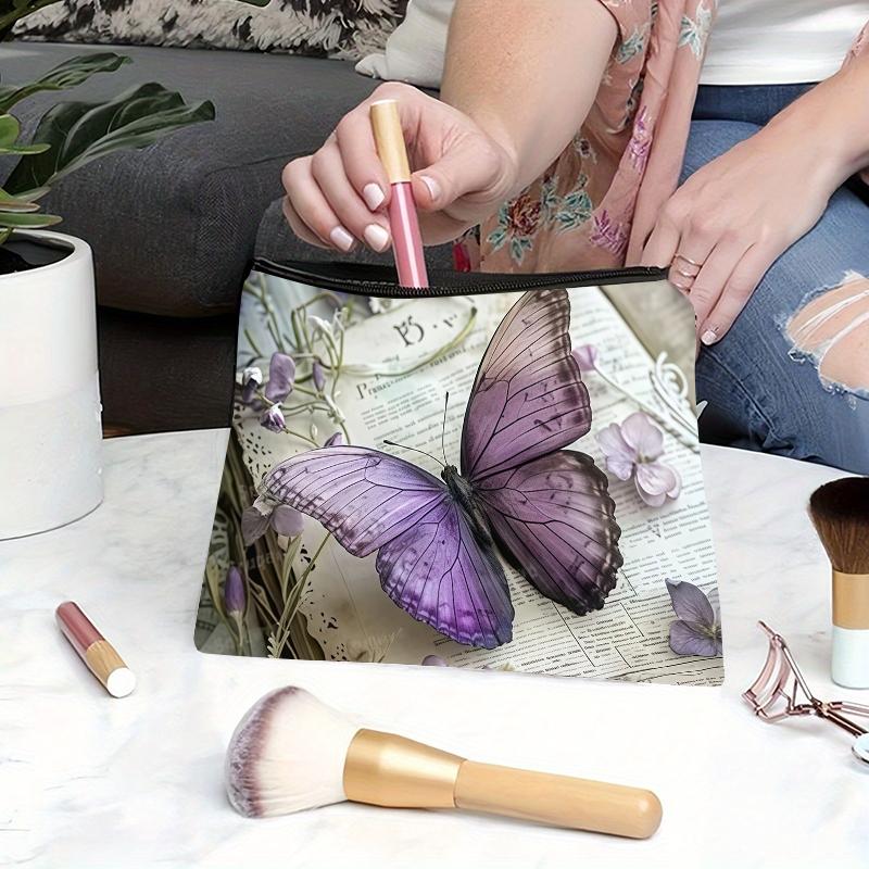 Different butterflies selection Pattern Makeup Bag, Multi-functional Storage Bag, Travel Makeup Bag, Suitable for Leisure Travel, Business Trips3.31PYT-2