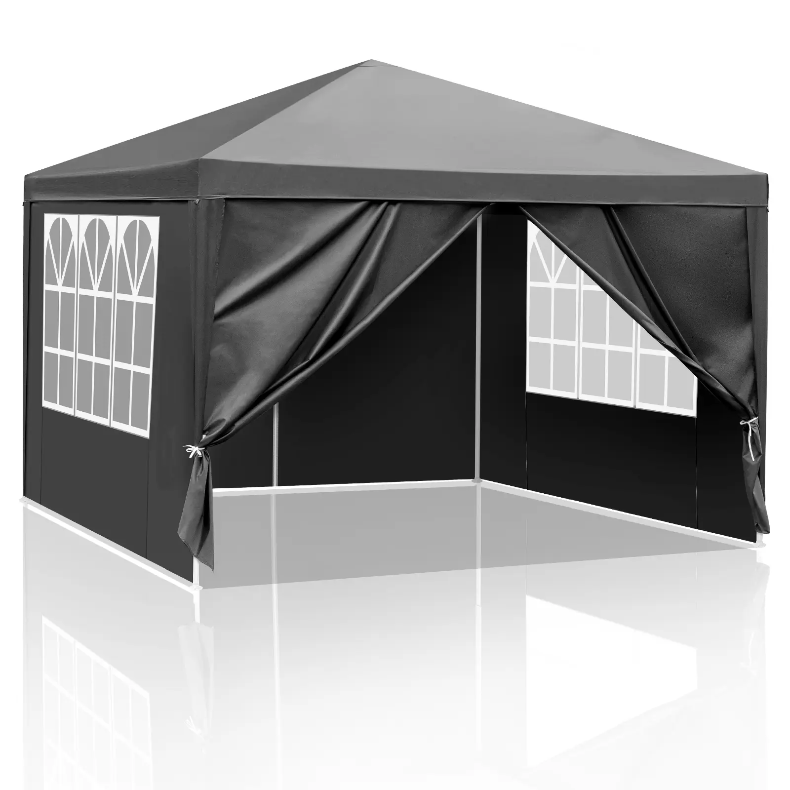 10x10 ft - 4 Walls Black