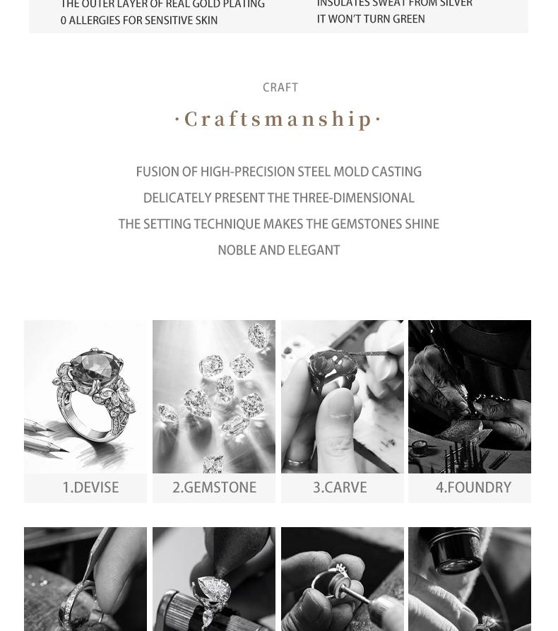 [Venus Jewelry] Lab Created Gemstone 10 CCT Solid Silver 925 rectangular chamfering emerald cut ring