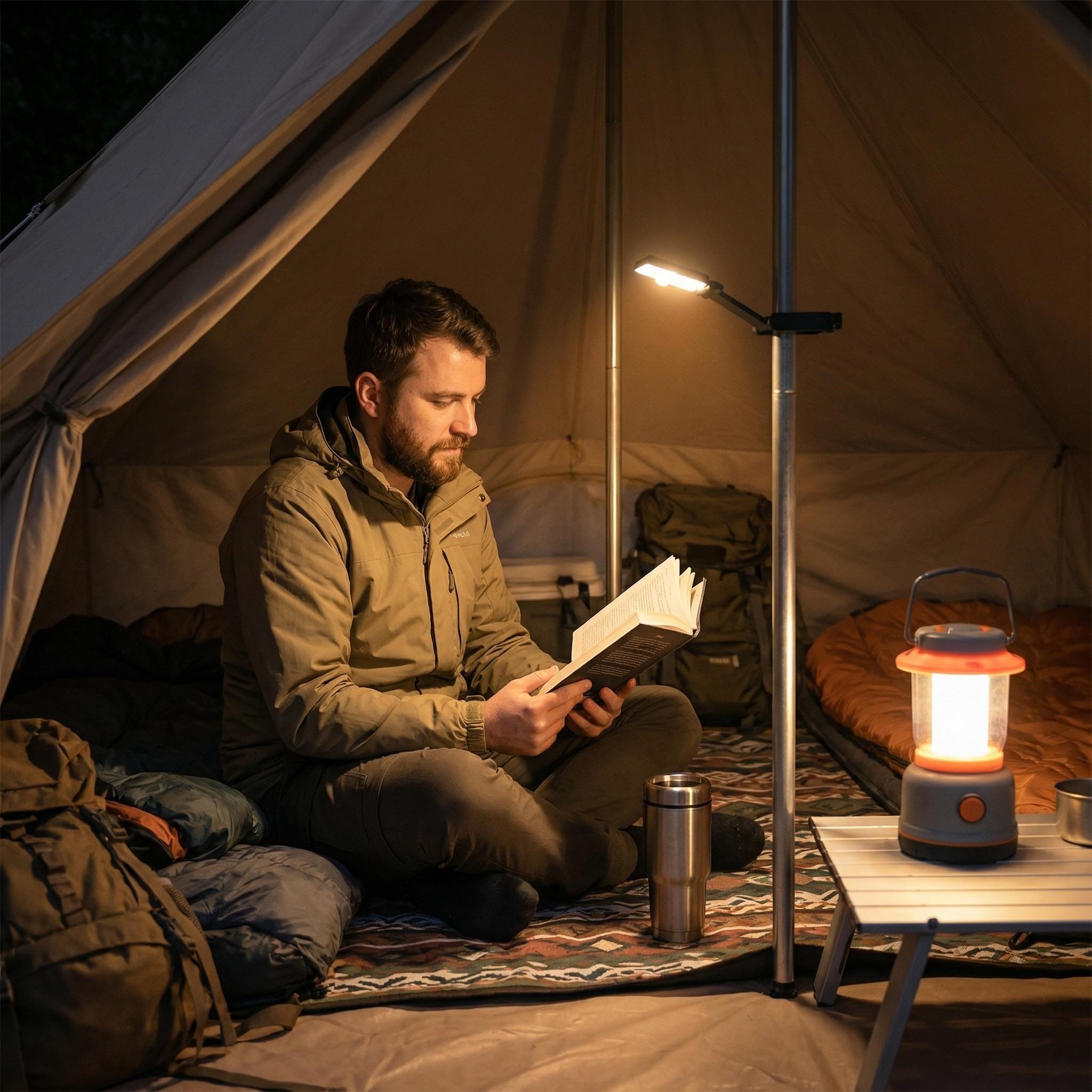 USB multifunctional intelligent reading light, portable reading light, clip on reading light, bedside reading eye protection light, three color temperature, flexible design, rechargeable, long-lasting battery life, suitable for outdoor use