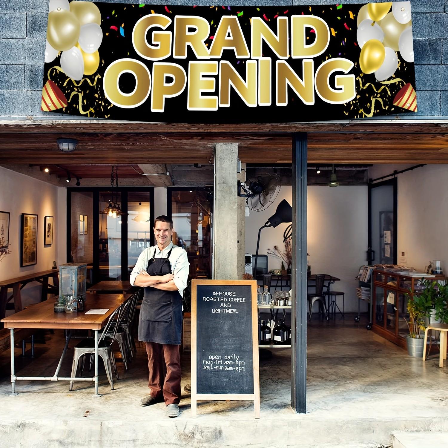 Grand Opening Banner for New Stores, Vibrant Party Decor for Outdoor Ceremonies, Large Advertisements for Gardens & Shops