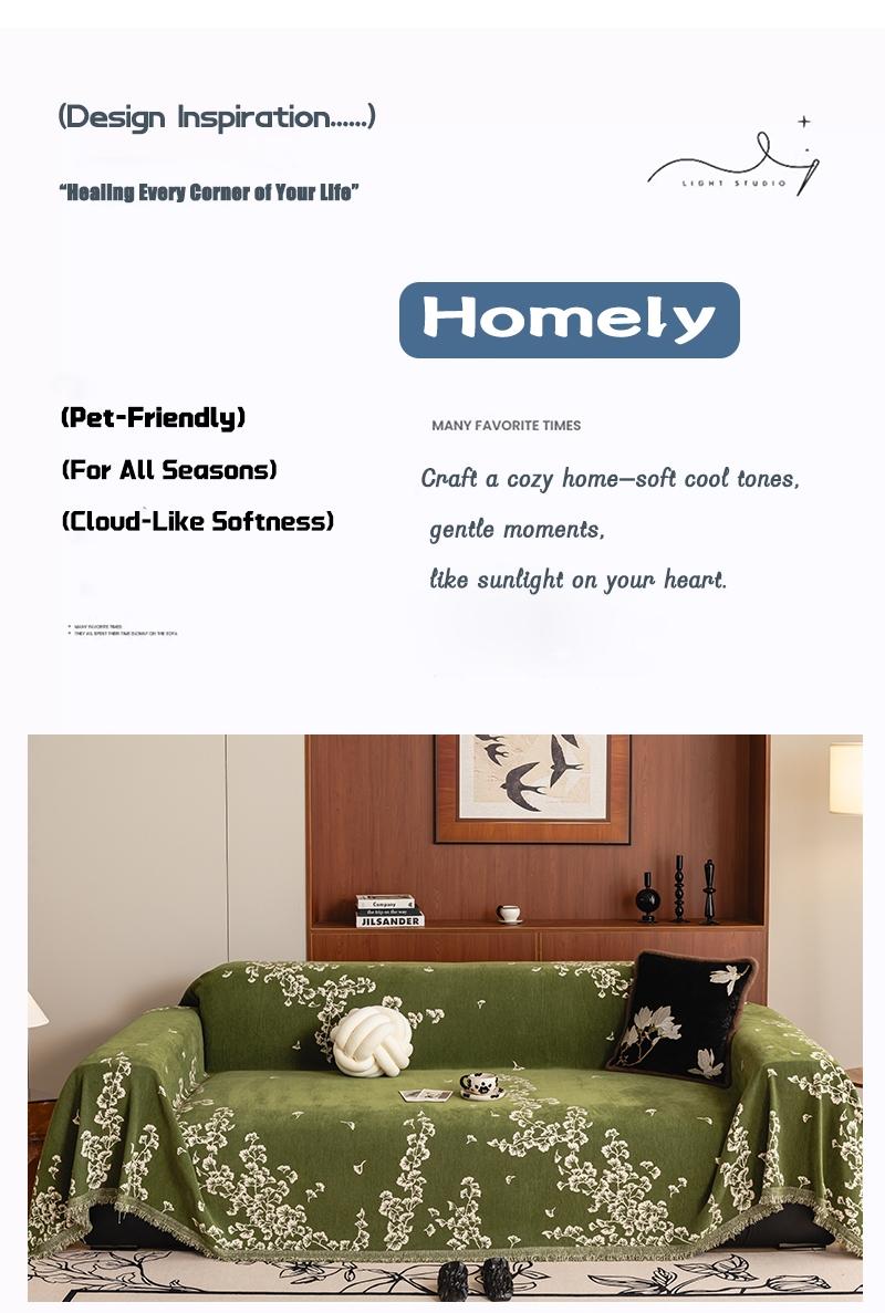 Viral Hit Vintage American Country Style Chenille Sofa Cover & Throw | Soft and Skin-Friendly, Cat Scratch Proof, Universal Home Decor for Living Room, Bedroom & Office | All-Season Pet-Friendly Sofa cover Sofa Couch Covers
