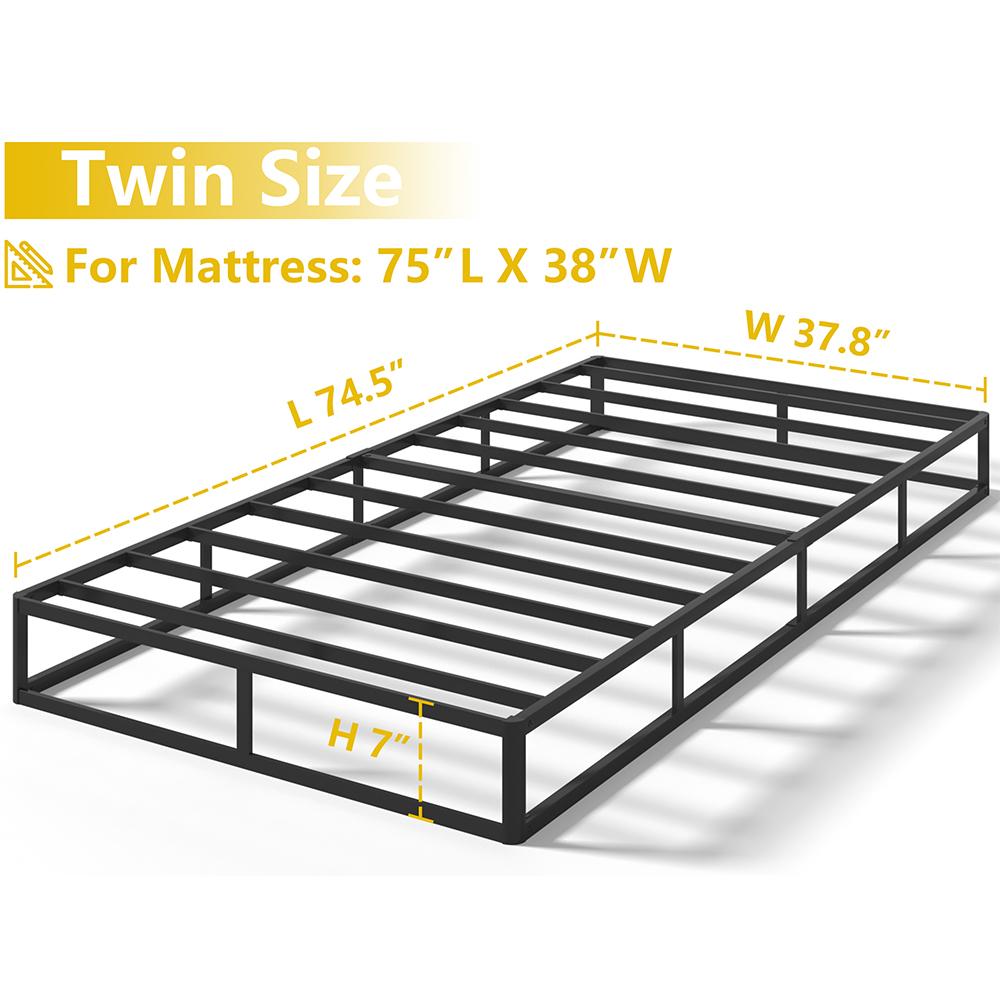 Edenza-Queen Box Spring 9 Inch5 7 9 box spring, Heavy Duty Mattress BoxSpring Foundation, Sturdy Queen Box Springs for Bed with Fabric Cover Set, Easy Assembly, Noise Free fabric cover set
