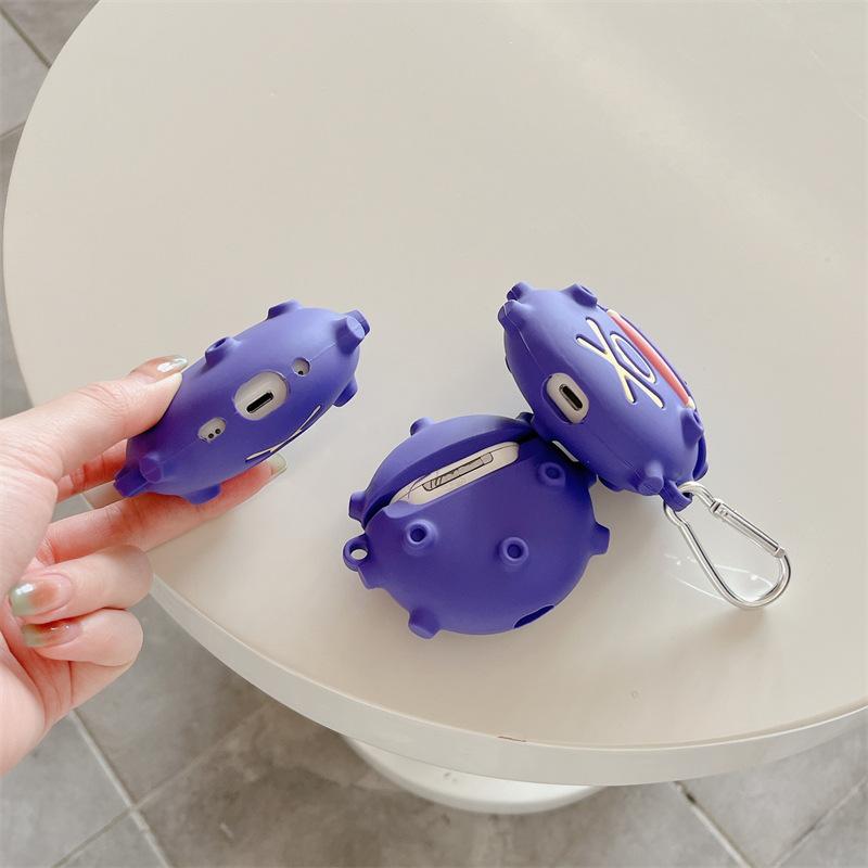 1 Koffing headphone case,Cute wireless Bluetooth earphone case, drop resistant, durable and stylish accessory, suitable for AirPods pro3/1/2/3/4/pro/pro2(Different models may have different shapes)