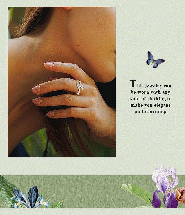 S925 Sterling Silver Adjustable Hug Ring for Women, "My Heart Hugs You" Engraved Open Ring, Dainty Stackable Minimalist Jewelry Gift for Her