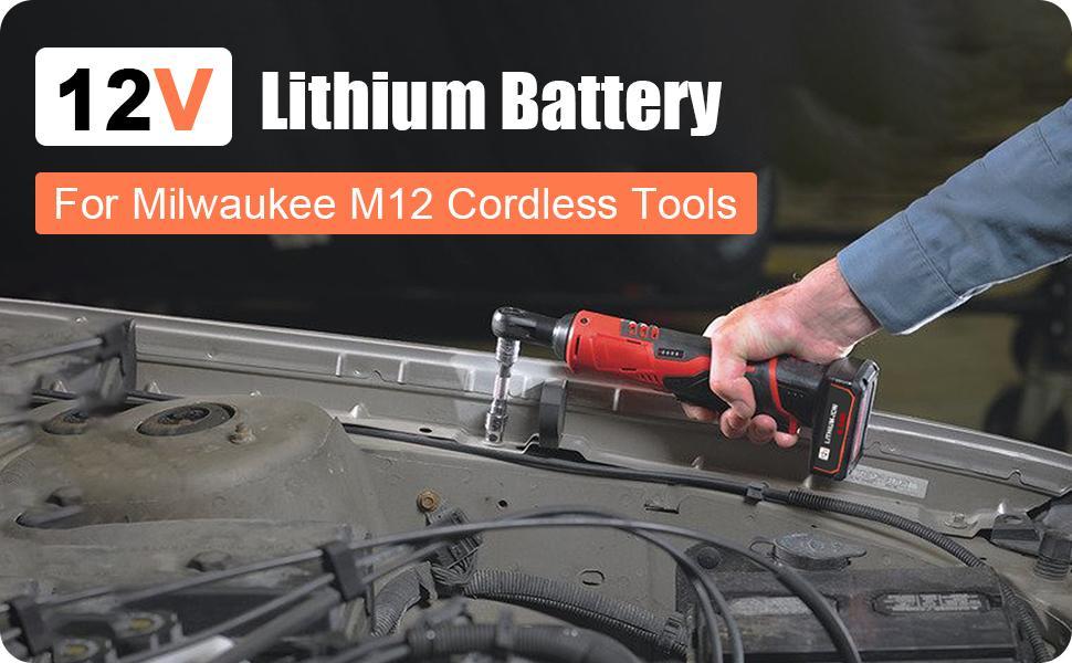 JYJZPB 4 Pack 6.5Ah 12V Battery Compatible for Milwaukee ΛΛ12 Battery 48-11-2401 48-11-2412 48-11-2411 48-11-2420 48-11-2410 12Volt Cordless Tools for Milwaukee ΛΛ12 Lithium Battery JYJZPB 4 Pack 6.5Ah 12V Battery Compatible for Milwaukee ΛΛ12 Battery 48-11-2401 48-11-2412 48-11-2411 48-11-2420 48-11-2410 12Volt Cordless Tools for Milwaukee ΛΛ12 Lithium Battery