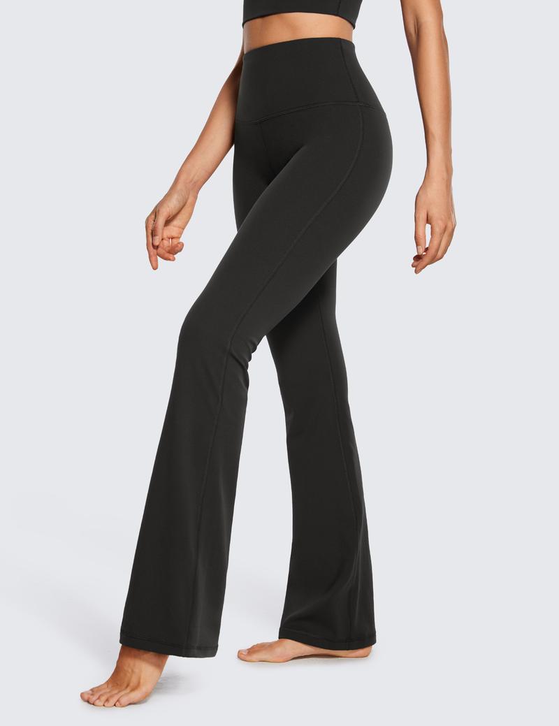 CRZ YOGA Womens Butterluxe High Waist Flare Pants 32 Inches - Wide Leg Bootcut Yoga Pants with Pocket Soft Lounge Casual
