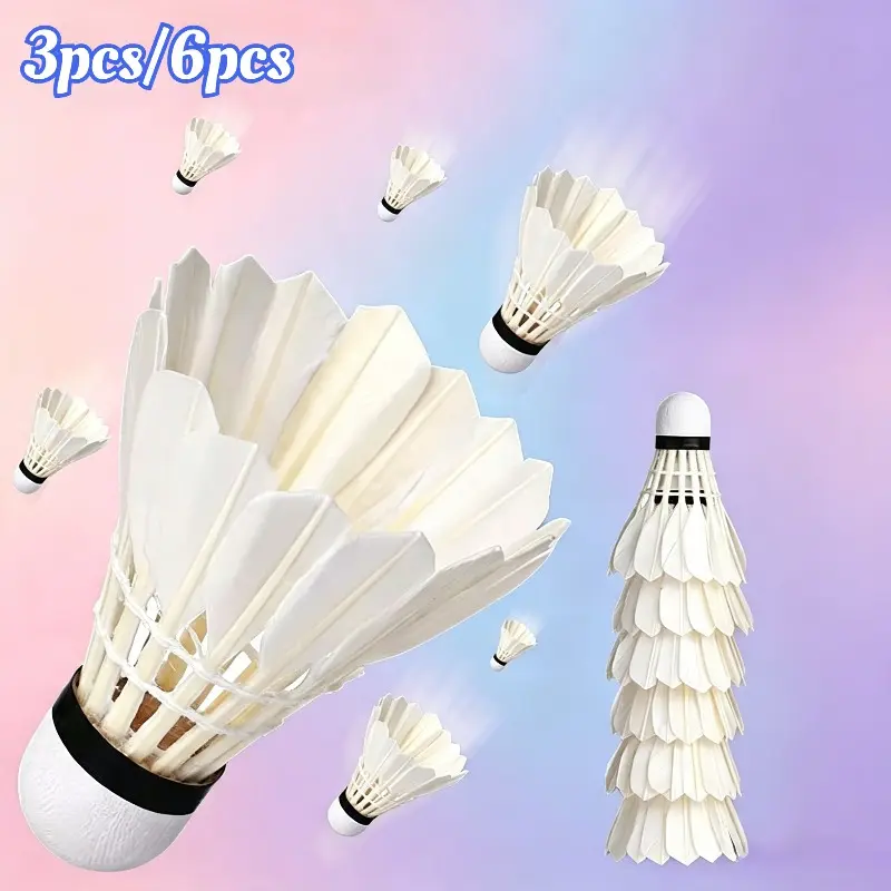 3pcs/6pcs Outdoor daily portable badminton entertainment practice sports fitness competition special badminton