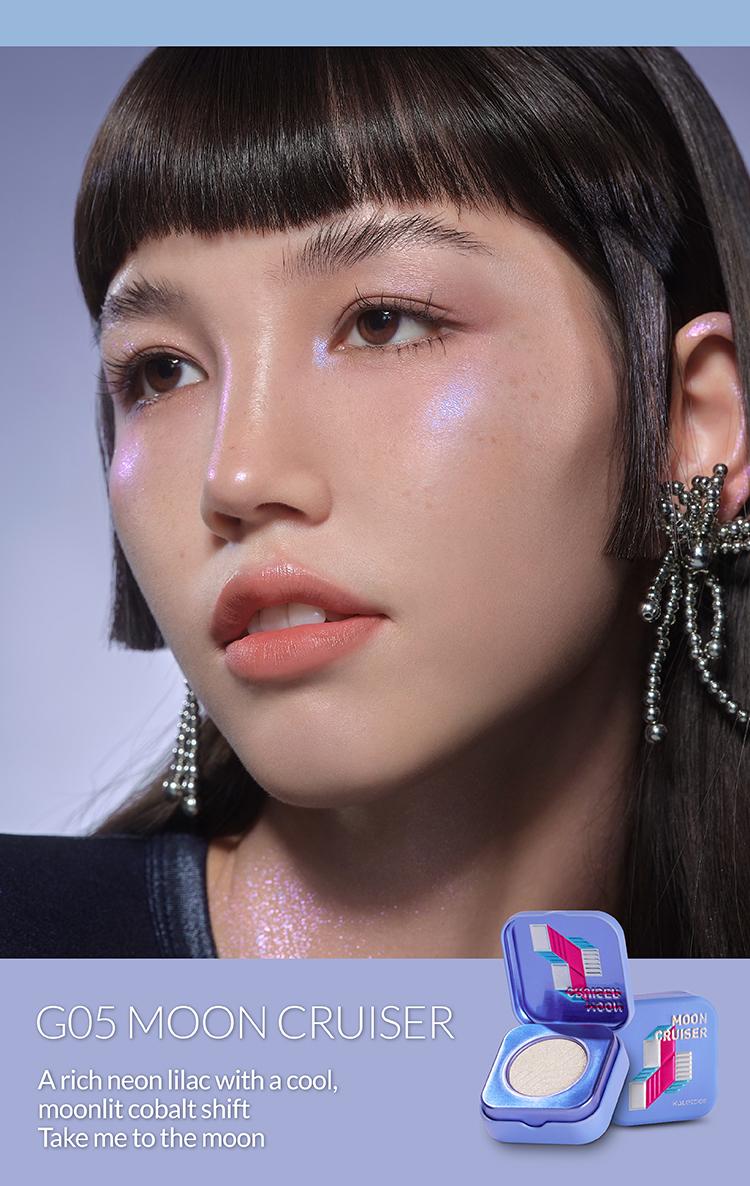 Kaleidos The Space Age Highlighter | Color-Shifting, Natural Glow, Multichrome, Translucent, Rave Makeup, Festival Makeup, Cosmetic Gift, Holographic Makeup, Ethereal Makeup, Duochrome, Glassy Skin