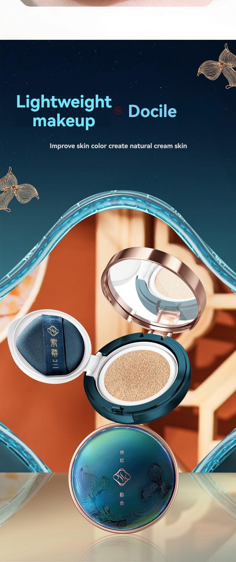 12-piece love cast rhyme beauty set, including air cushion BB cream, makeup powder, lipstick, concealer, eye shadow, mascara, eyeliner pen, eyebrow pencil, makeup brush and a series of makeup sets, high-end gift boxes, gifts for people, holiday gifts