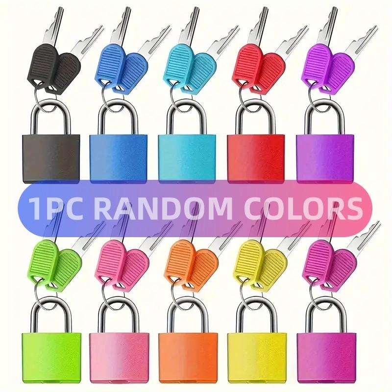 Mini Copper Padlock with Key, Luggage and Backpack Security, Gym Storage Cabinet, Suitcase, Classroom Games, Durable Lock