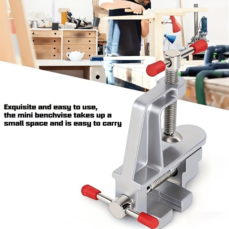 1 household universal mini fixed workbench, Home, multifunctional alloy pliers, mini adjustable desktop fixture, Desk Mount Clamp, suitable for jewelry, electronic products, manual tools, no need for electricity, holiday gifts