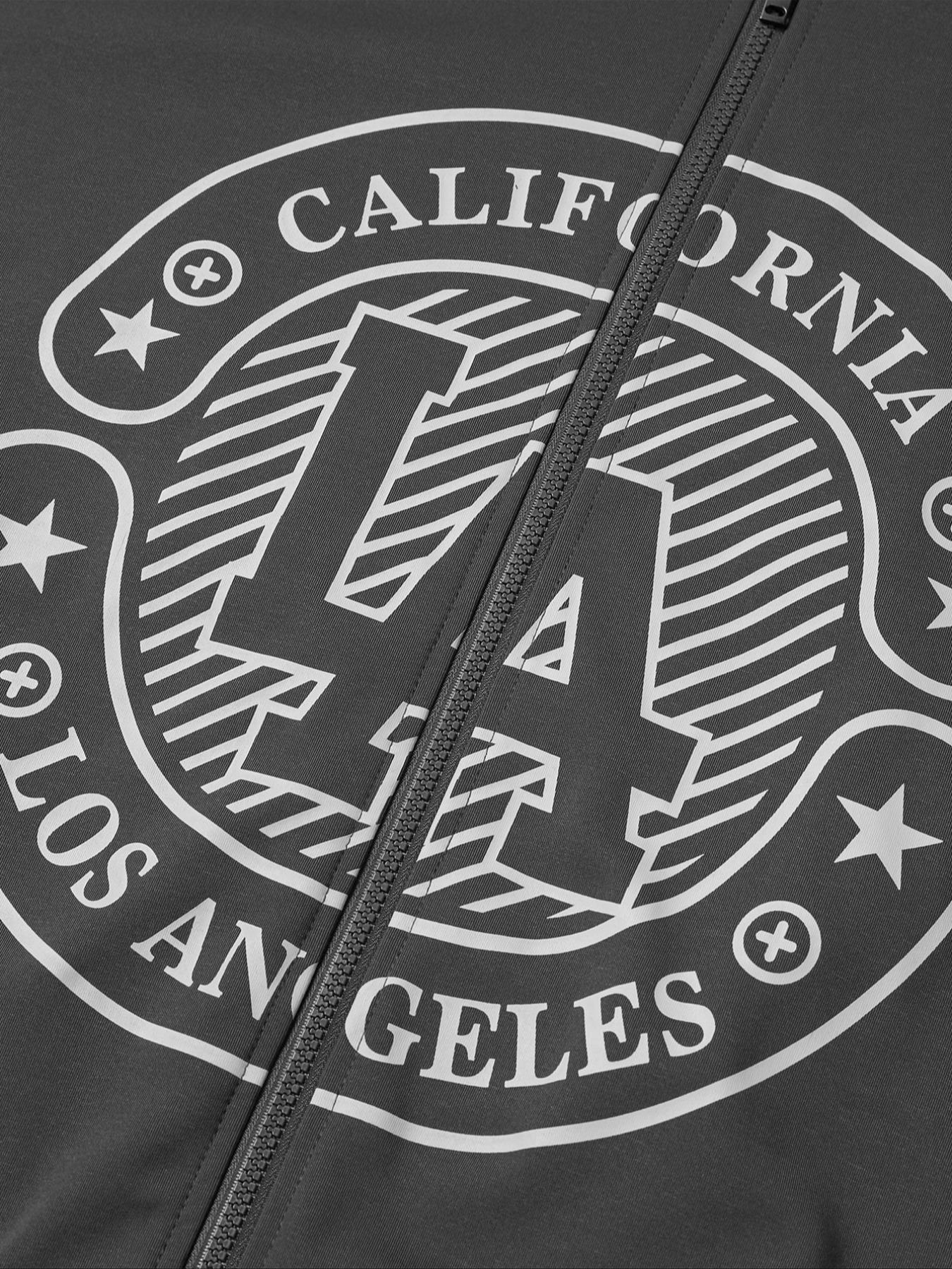 American Vintage Streetwear Hooded Cardigan, Long Sleeve Zip-Up Sweatshirt, Casual Fitted Top, All-Season Comfortable Fashion