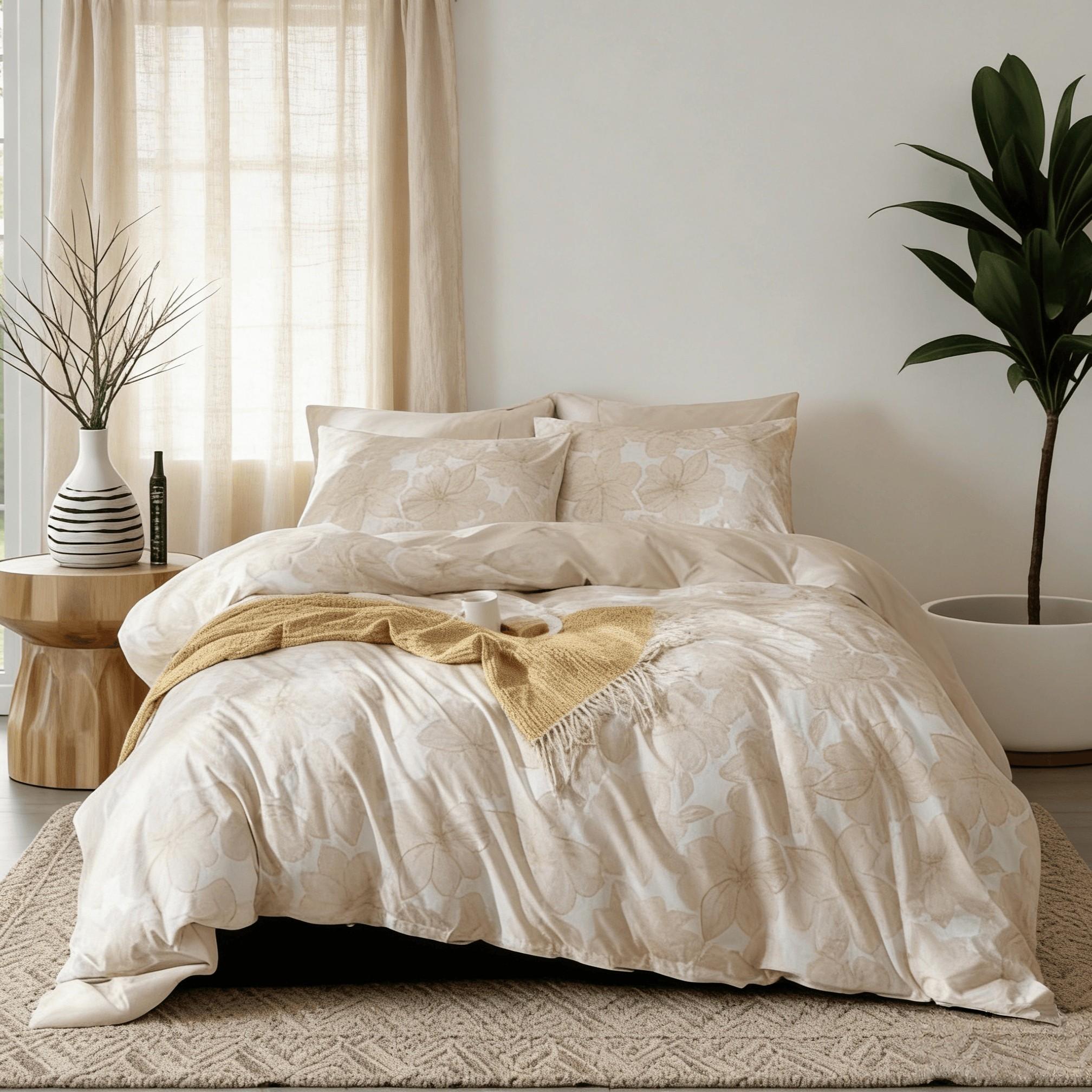 3-Piece Printed Duvet Cover Set, Includes 1 Duvet Cover and 2 Pillowcases (Without Insert), Elegant & Soft, Machine Washable for Easy Care, Comfortable Sleep Experience.