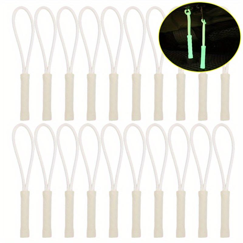 5pcs luminous zipper travel bag zipper clothing bag luminous zipper head outdoor tent backpack replacement luminous zipper tail rope luminous zipper head tail rope