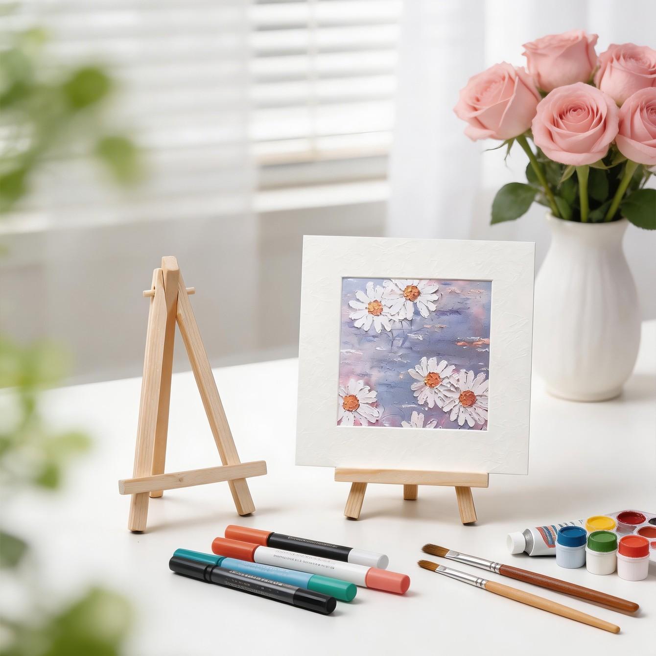 Wooden Picture Frame Holder, Small/medium/large/x-Large/xx-Large Sizes, Photo Display Stand, Art Board Desktop Easel, Creative Desk Mount