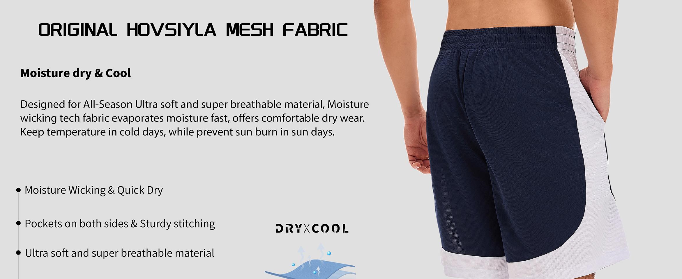 6 Pack  Mens Mesh Athletic Basketball Shorts Gym Shorts with Pockets, Quick Dry Workout Running Shorts Casual for Men