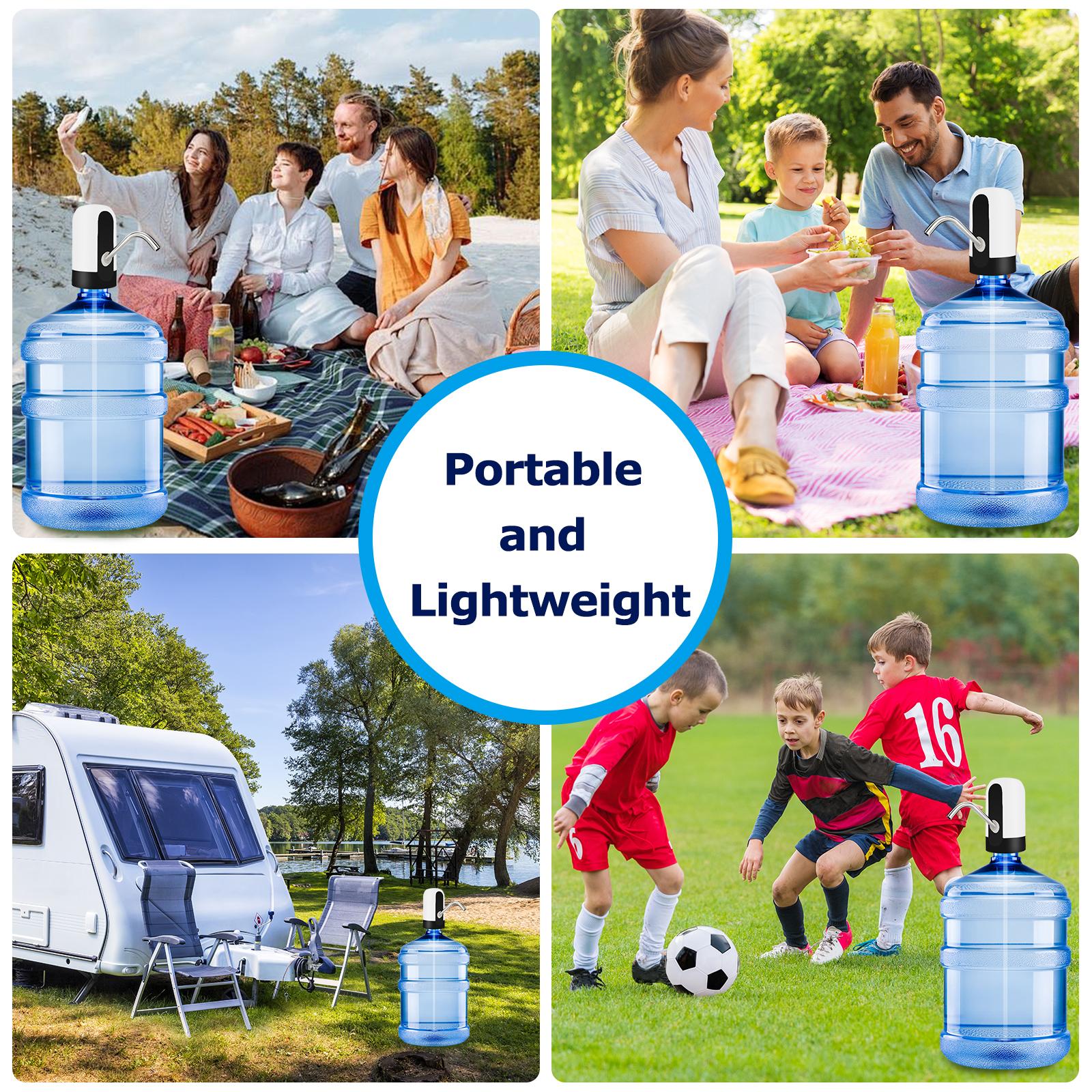 Water Dispenser for 5 Gallon Bottle - Rechargeable Water Pump for 5 Gal Jug, BPA-Free, Food Grade Silicone Hose, Stainless Steel Spout - 30-40 Days Battery Life, Easy One Switch Operation for Kitchen Outdoor Camping Office Water Dispenser for 5 Gallon Bottle - Rechargeable Water Pump for 5 Gal Jug, BPA-Free, Food Grade Silicone Hose, Stainless Steel Spout - 30-40 Days Battery Life, Easy One Switch Operation for Kitchen Outdoor Camping Office