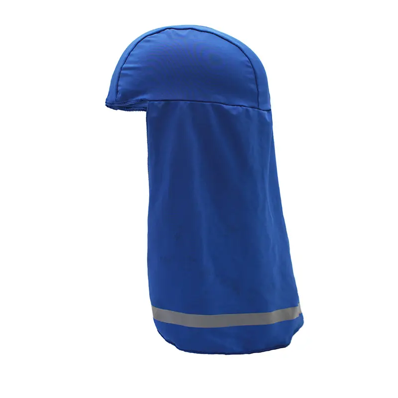 Blue with reflective strips