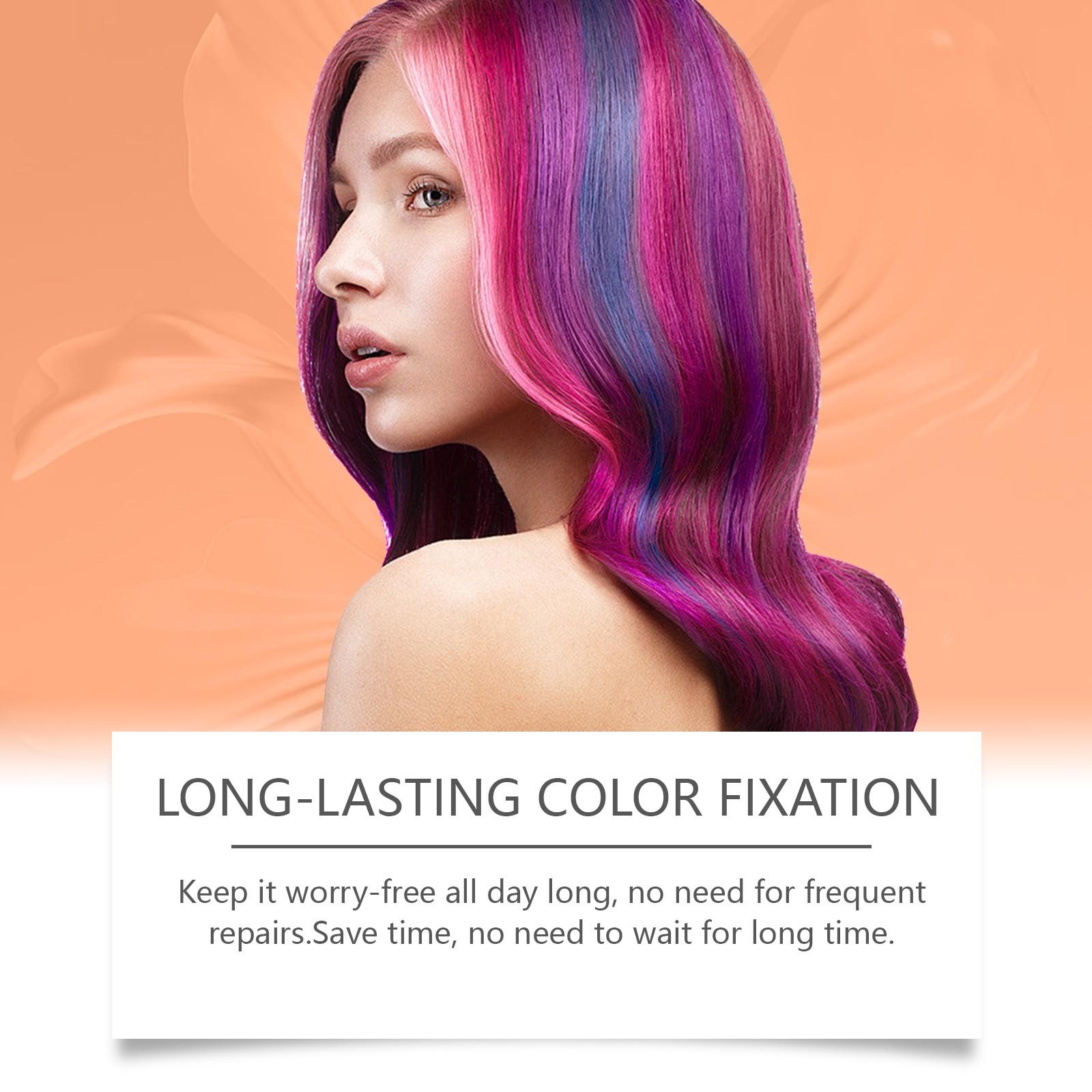 Hoegoa Hair Dye Powder, Temporary Hair Color Stick, Covers Hair, Dreamy, Stage Makeup, No Damage, Easy Wash, Portable, Long-Lasting