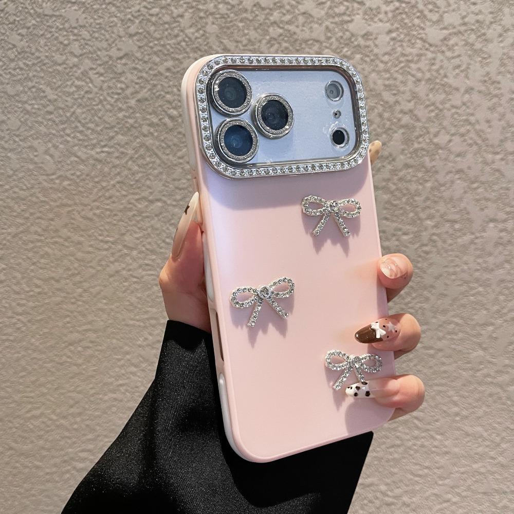 New Limited-Edition Luxury Diamond-Encrusted Large Window Phone Case For iPhone 17 16 15 14 13 Pro Max – Exquisite Butterfly-Inspired Shock-Resistant Protective Case