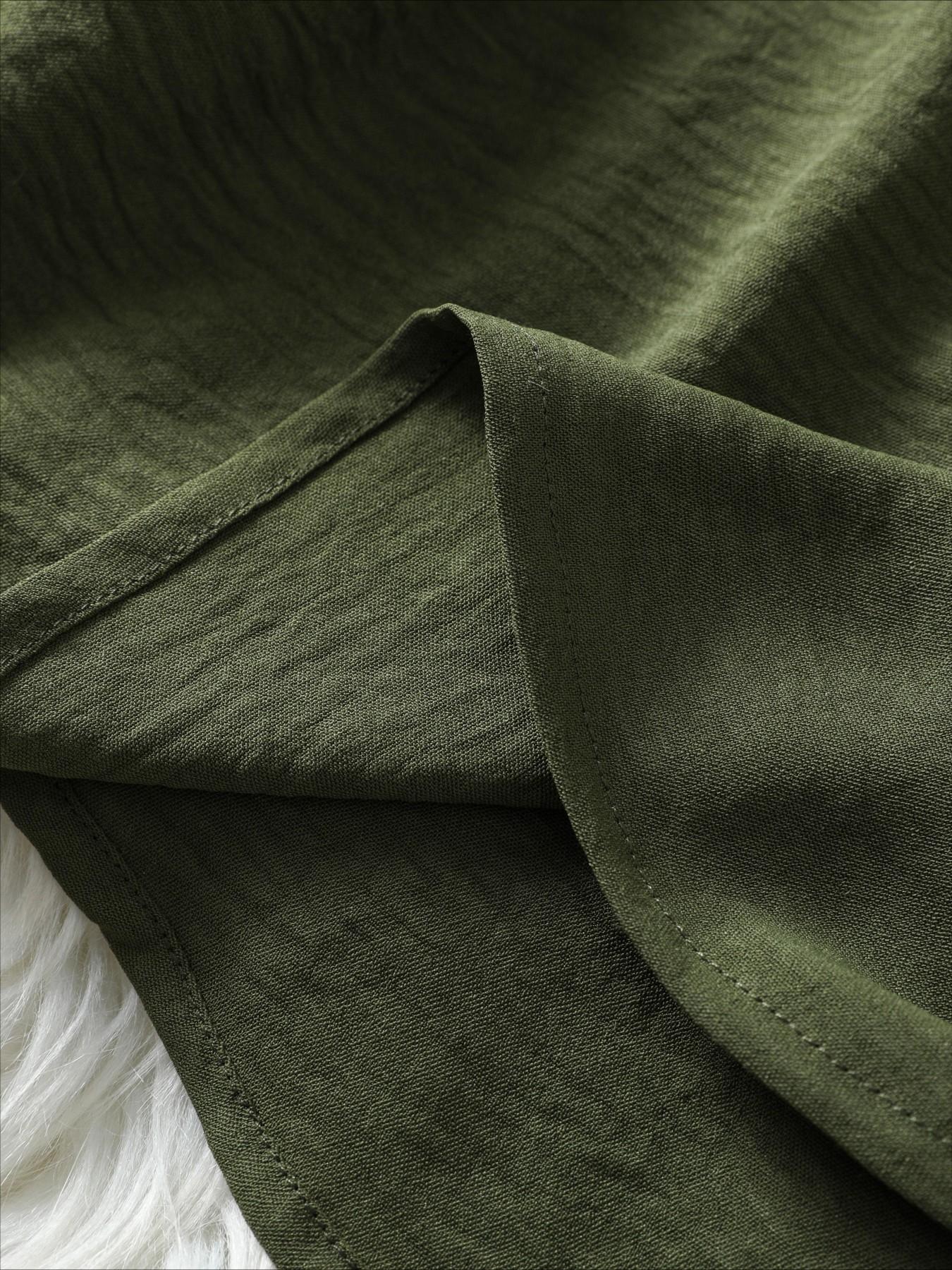 Women's Simple Vintage Solid Color V-Neck Short Sleeve Shirt, Blouse, Casual Ladies' Top, Stylish and Comfortable, Perfect for Daily Wear