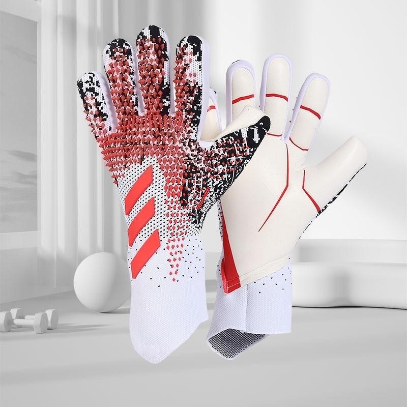 Adult Children Women Men Football Training Goalkeeper Gloves, Thick Anti-Slip Wear-Resistant Latex Goalie Gloves, Soccer Practice Equipment