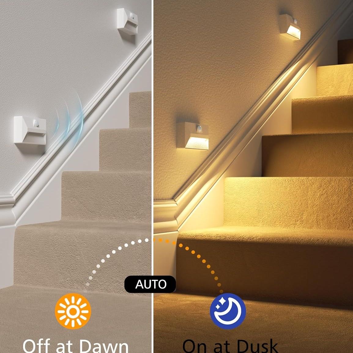 2Pcs Sensor Wall Sconces, Modern LED Rechargeable Wall Lights, Magnetic Attachment, Wireless, 2200mAh Long Battery Life, Motion-Activated Lighting; For Hallways, Bedrooms, Bathrooms, and as Motion-Activated Night Lamps