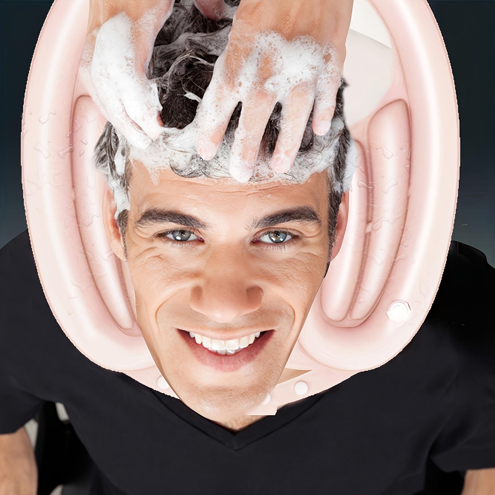 Portable Inflatable Shampoo Basin with Hose Bedside Washing Tub for Pregnant & Disabled Easy to Install, Durable Plastic Ideal for Home & Hotel Use Perfect for Salon & Bedridden Care