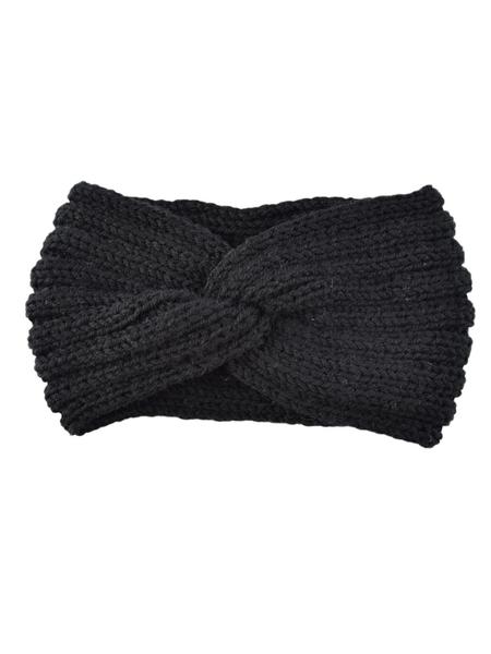 Knitted Cross Yarn Headband Set, Handmade Thickened Ear Protection Hat, Fashion Warm Hair Accessory for All Seasons