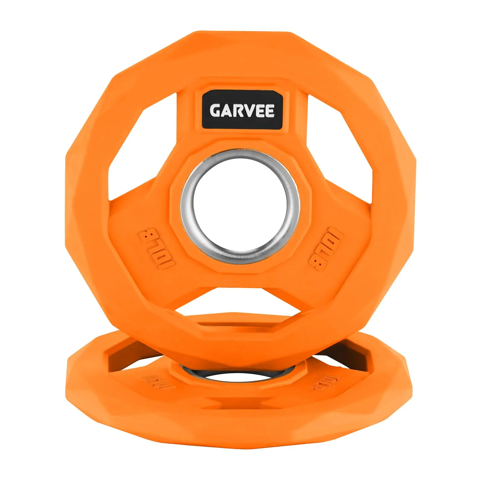2-Inch Rubber Coated Cast Iron Bumper and Weight Plates Set for Home and Commercial Gym Use, Featuring Multiple Weight Options Including 2.5LB and 5LB Plates with 2-Inch Holes, Ideal for Strength Training