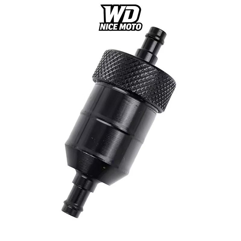 WD NICE MOTO 6mm Aluminum Alloy Fuel Filter, Universal Fit for Motorcycle Atv Quad, Available in Multiple Colors, Durable Cnc Material
