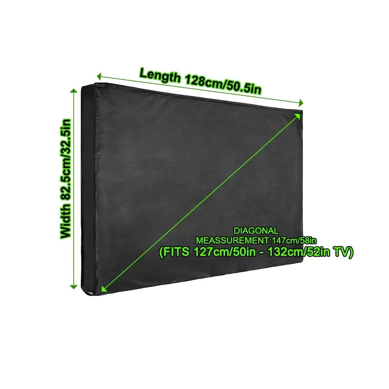 [Outdoor TV Cover] - Durable Reusable Universal TV Protective Cover, Weather-Resistant TV Screen, UV-proof & Rainproof for LED Screen, Compatible with Most Wall-mounted and Floor-standing TVs, All Seasons Perfect for Patio, Courtyard, or Deck Setup TV