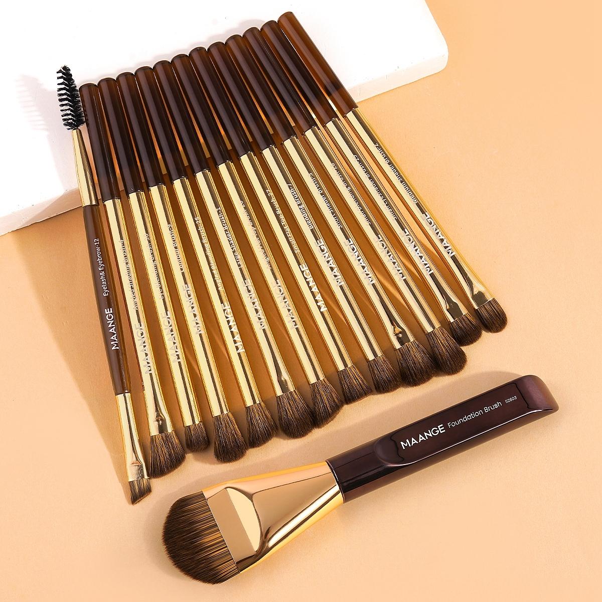 Makeup Brush Set, Cosmetic Brush Set, 14pcs/set Makeup Brush with Soft Bristles, Multifunctional Makeup Tools for Foundation, Powder, Concealers, Eye Shadows, Blush