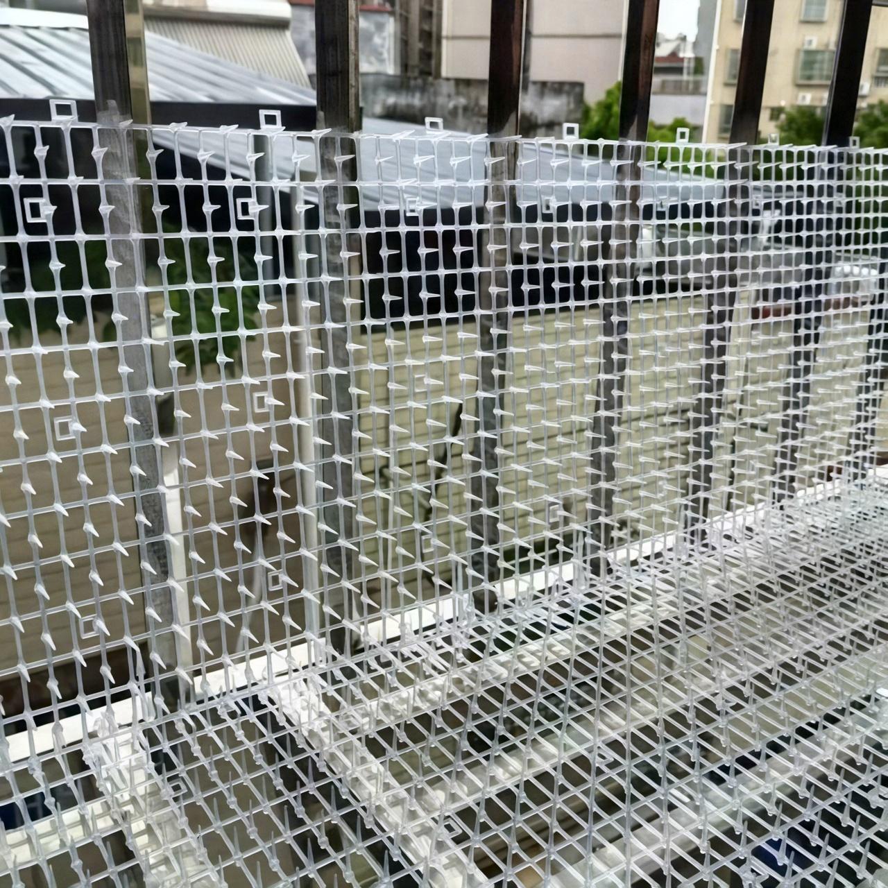 4m Anti-Cat Net & Deterrent Mat Roll, Outdoor Plastic Fence for Balcony, Roof, Garden & Flower Beds, Pet Barrier to Keep Cats Away