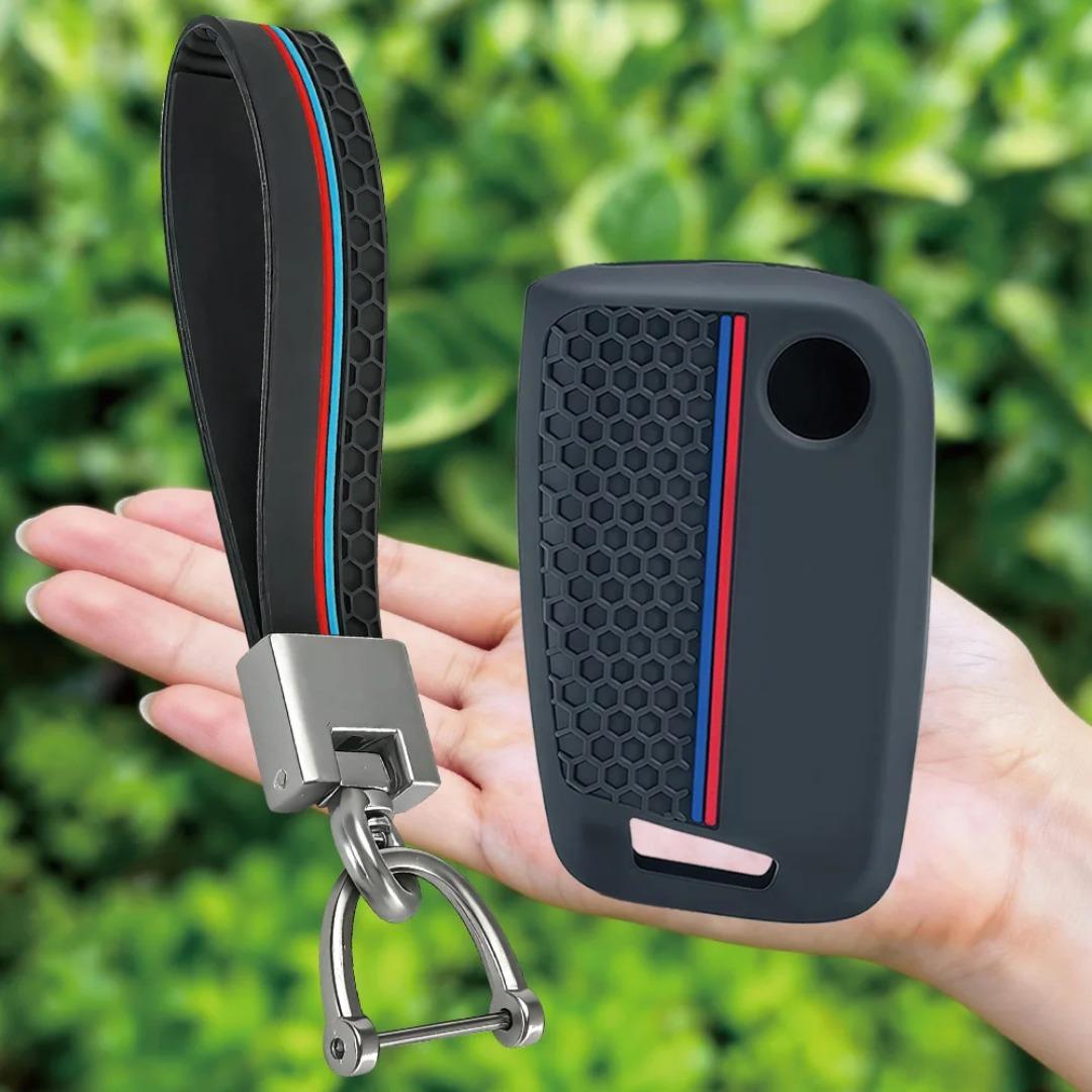 New Style Silicone Remote Car Key Case Cover For VW PASSAT B8 Skoda Kodiaq Superb A7 Car Keyless Fob Shell Holder Protector