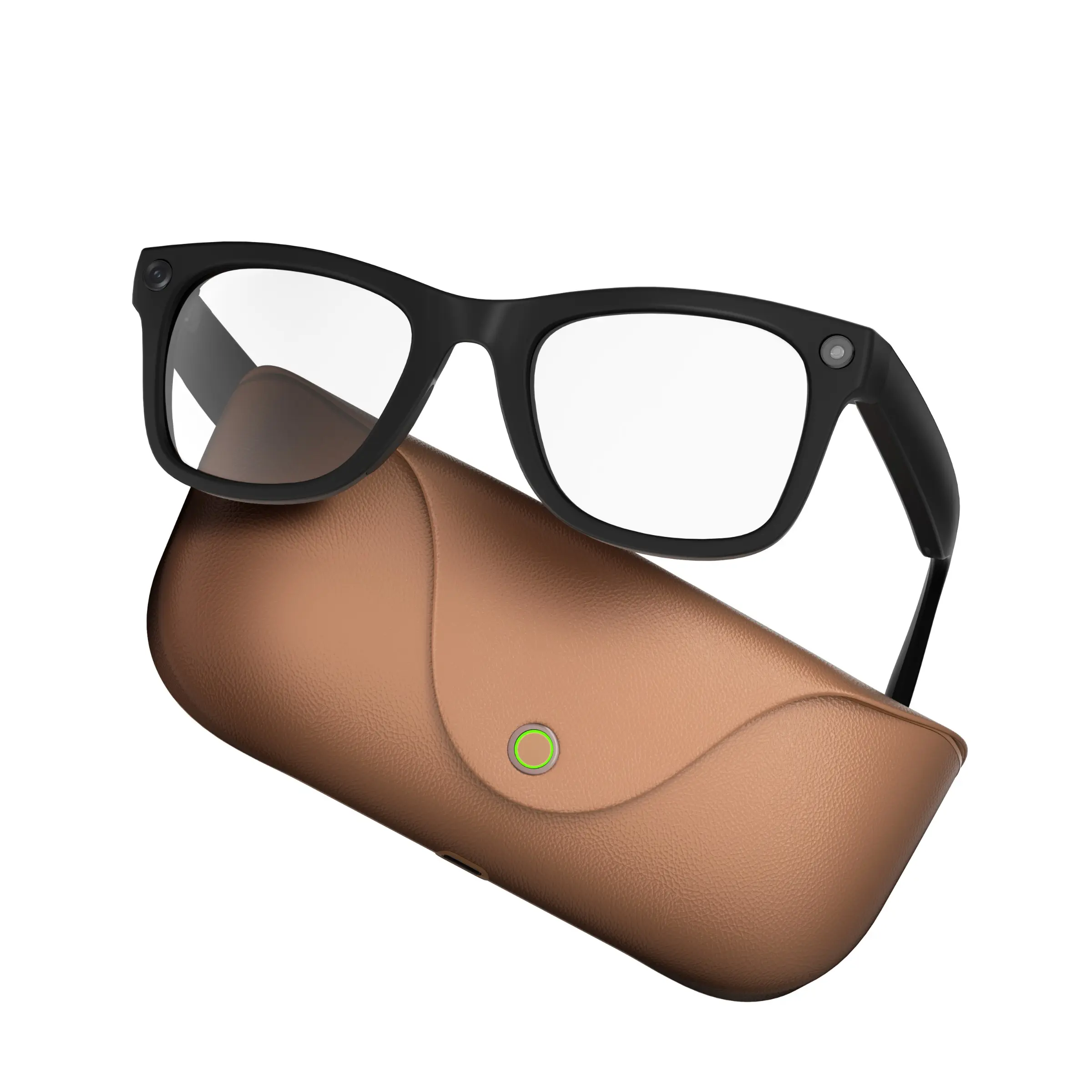 Modern Wearable Smart Glasses Camera, 2026 New Multi-Function Audio Sunglasses, HD Photos Videos, Ai Translator, Bluetooth-compatible Call Music, Touch Control, Charging Case