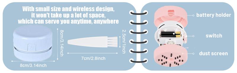 Desktop accessories, handheld vacuum cleaners, mini desktop vacuum cleaners, desktop sweepers, art beads debris cleaners, home and car dust collectors, compact desktop cleaners for removing pencil shavings and debris, with a great design