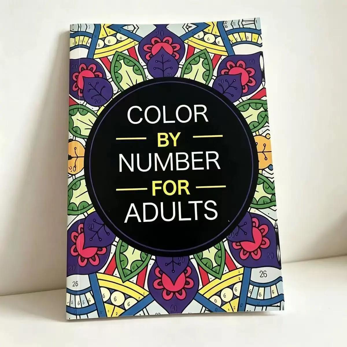 Color By Number For Adults Mandala Coloring Book, Stress Relief Number Painting Pages, Relaxing Art Activity Book, Unique Gift For Adult Coloring Lovers