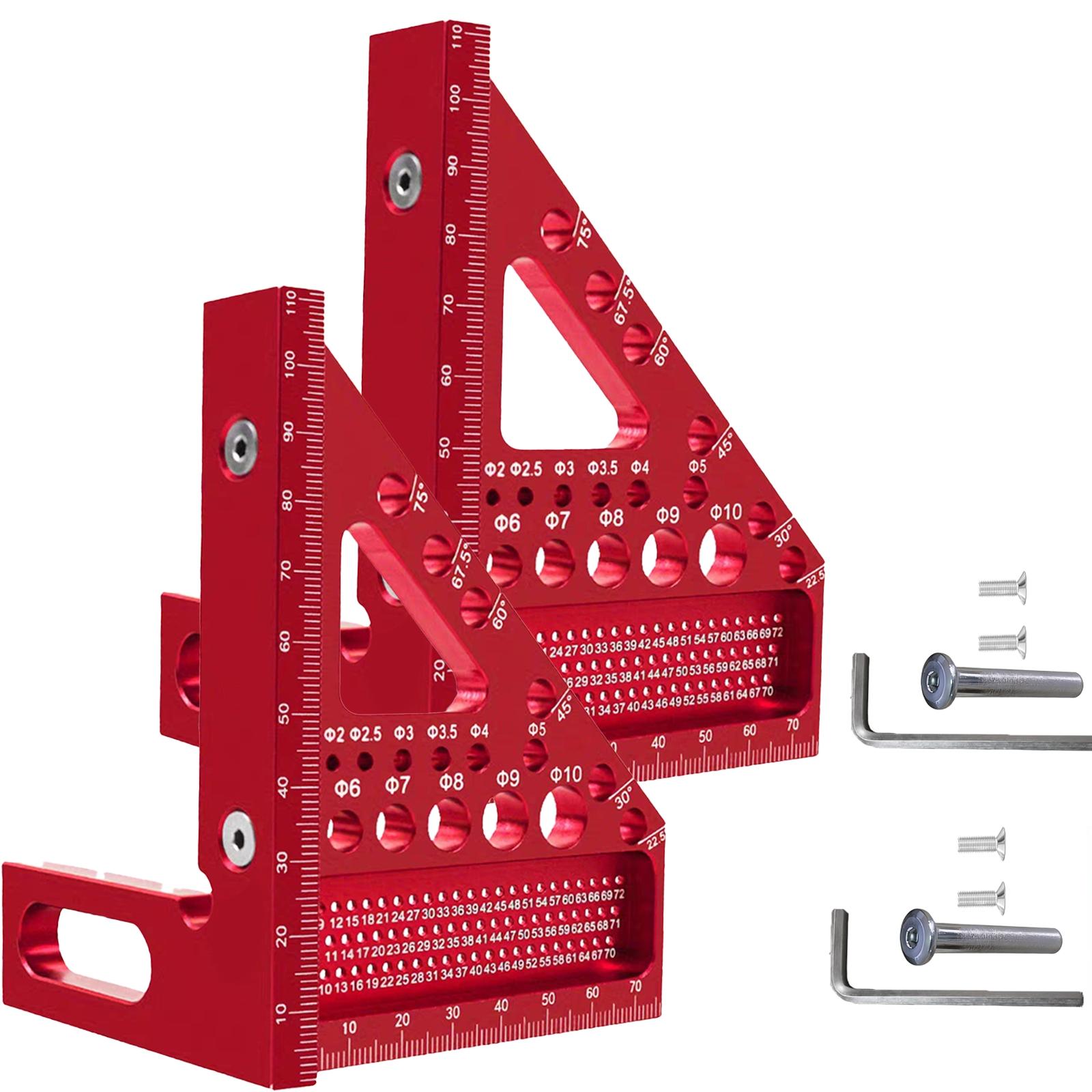 Precision Premium Versatile Multi-Angle Carpenter Square Measuring Ruler for Woodworking, Engineering, and Construction, 3D Multi-Angle Measuring Ruler - Small Carpenter Square Woodworking Tool, Triangle Ruler, Woodworking Square Protractor