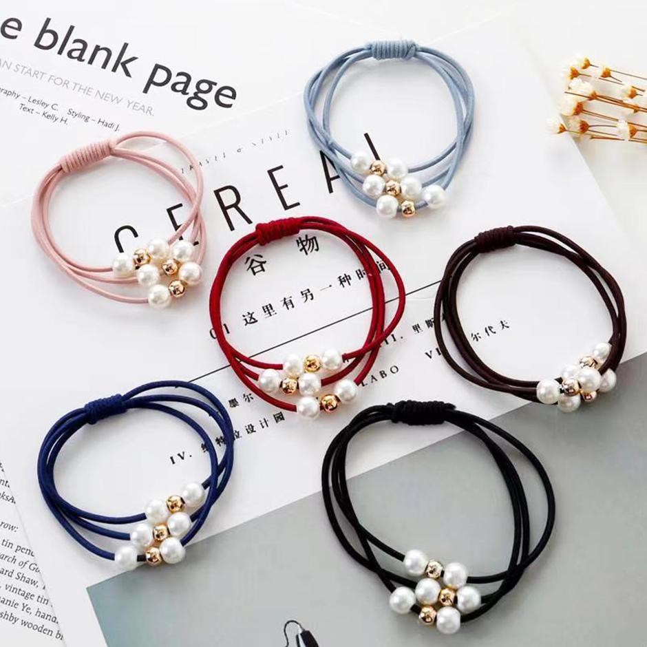 VSIGN One Count Pink Black Blue Red Color Hair Scrunchies For Women